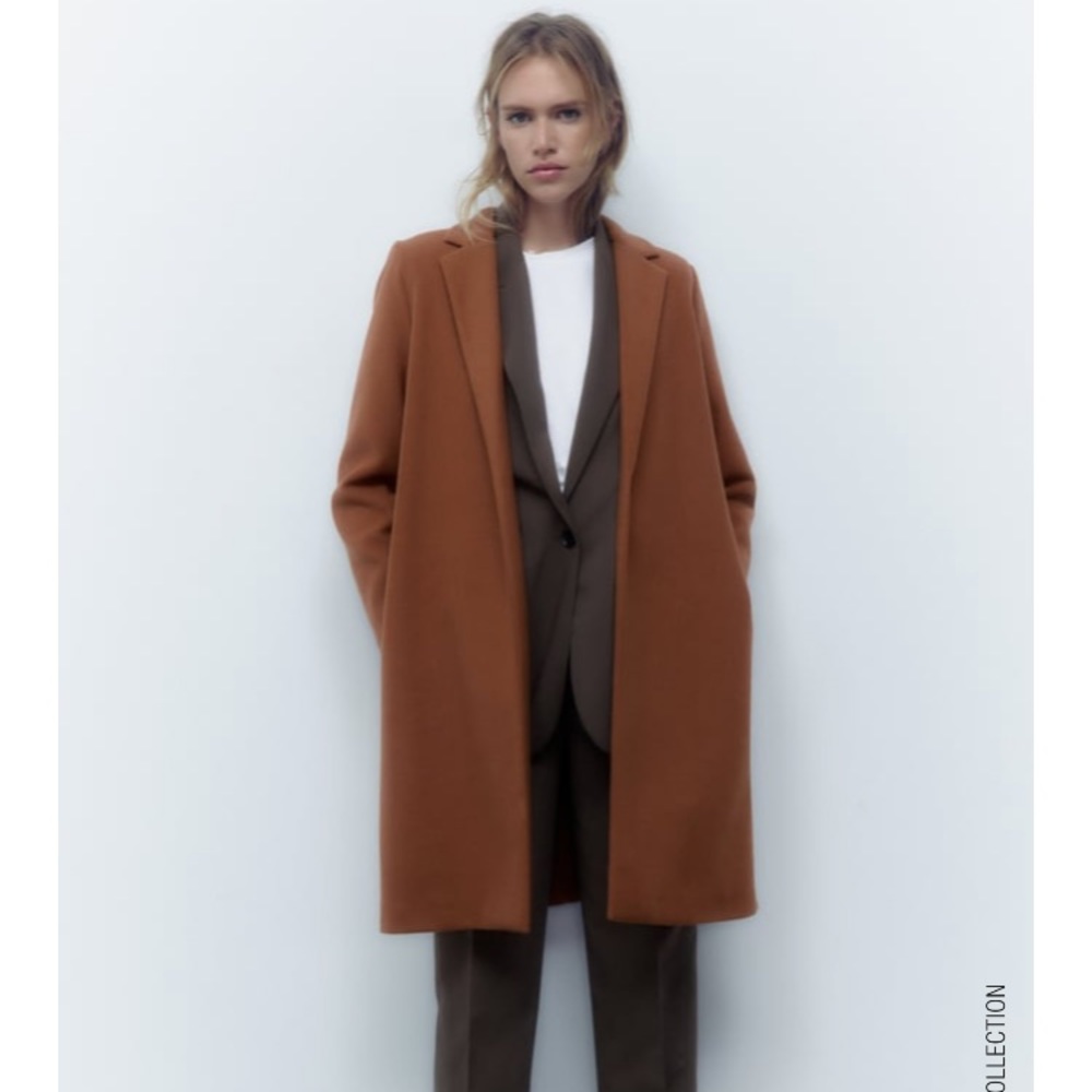 Brown Zara coat, size small. Also fits size xsmall.